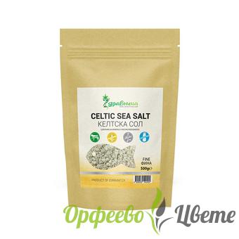 ХРАНИТЕЛНИ ДОБАВКИ Витамини и минерали Келтска (морска) сол, фина, Здравница, 500 гр./ Celtic sea salt fine 500 gr